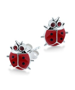 Kids Stud Earring Cute Ladybug STE-215